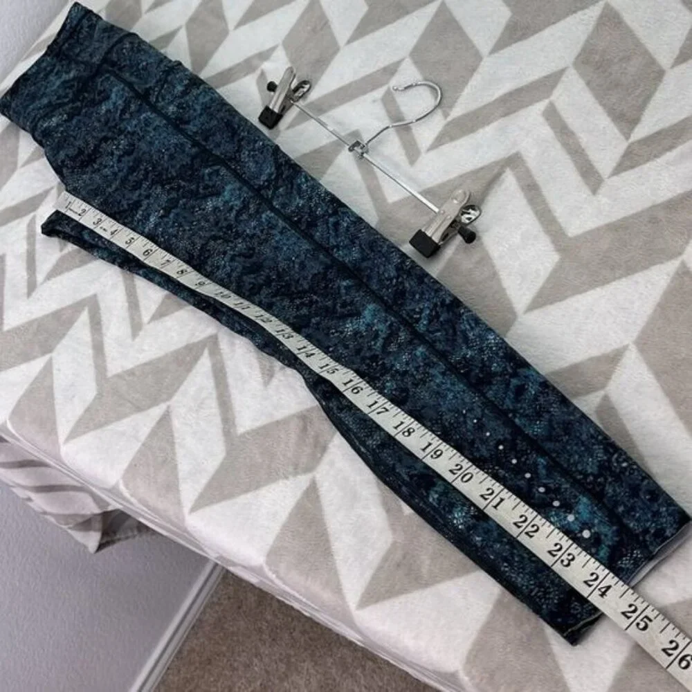 Lululemon Fast And Free 7/8 Tight Fairisle Multi Black‎ size 4